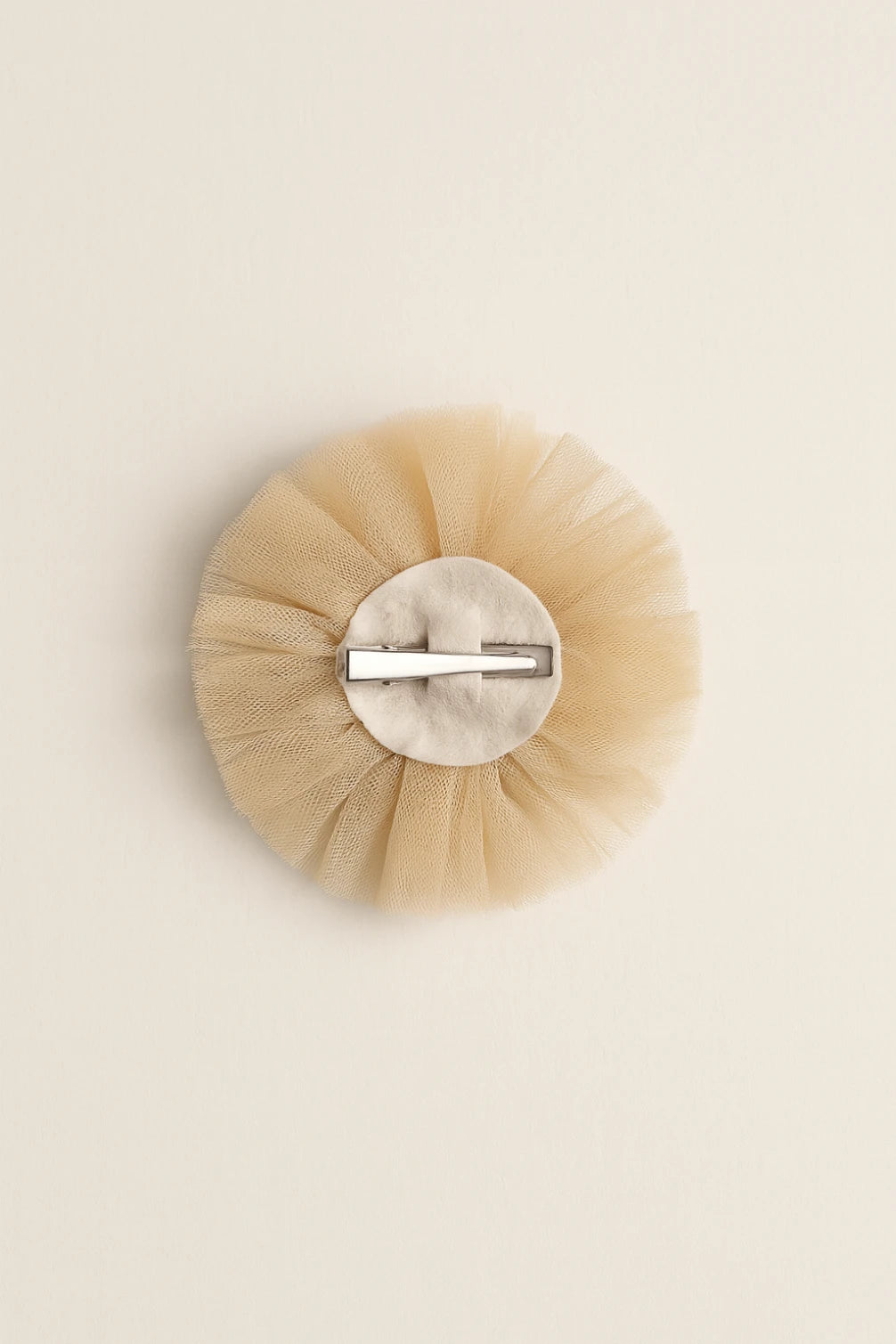 Baby Girl Birthday Glitter Crown Hair Clip - Beige Silver Bow | Choko - Choko