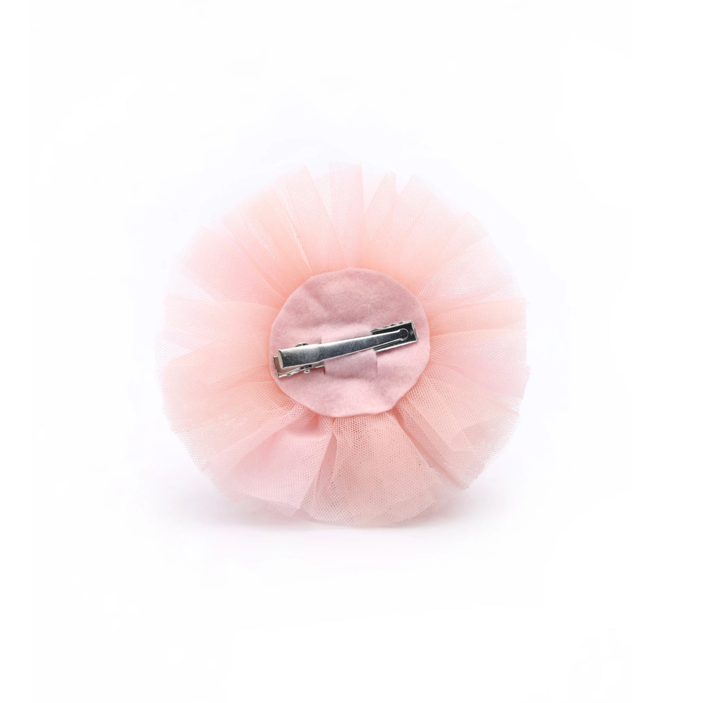 Baby Girl Birthday Pink Crown Hair Clip - Ribbon Bow Floral Tulle | Choko - Choko