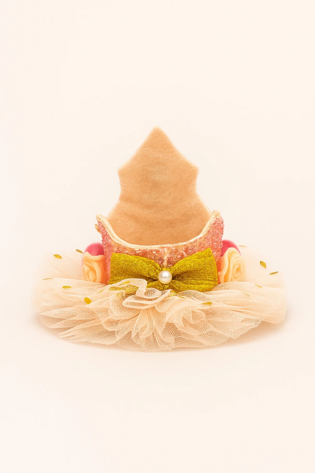 Girls 2nd Birthday Crown Hair Band - Glitter Floral Tulle | Choko - Choko