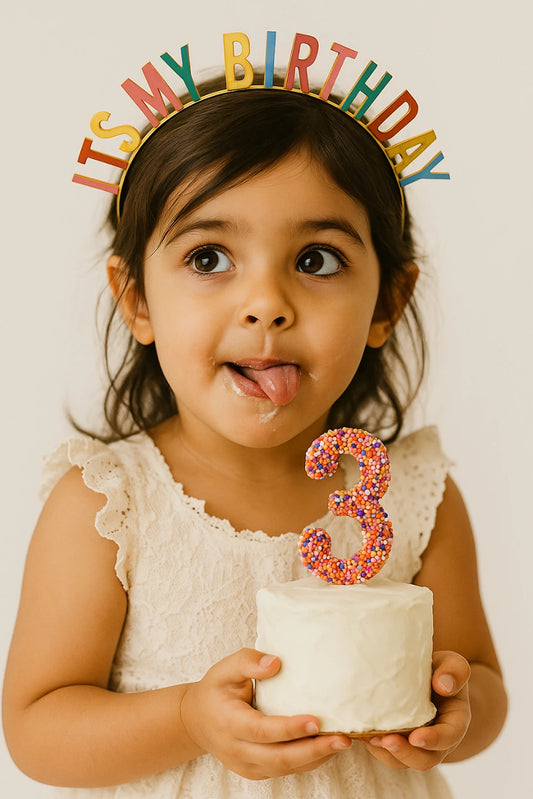 Girls Birthday Hair Band - "It's My Birthday" Multicolour | Choko - Choko