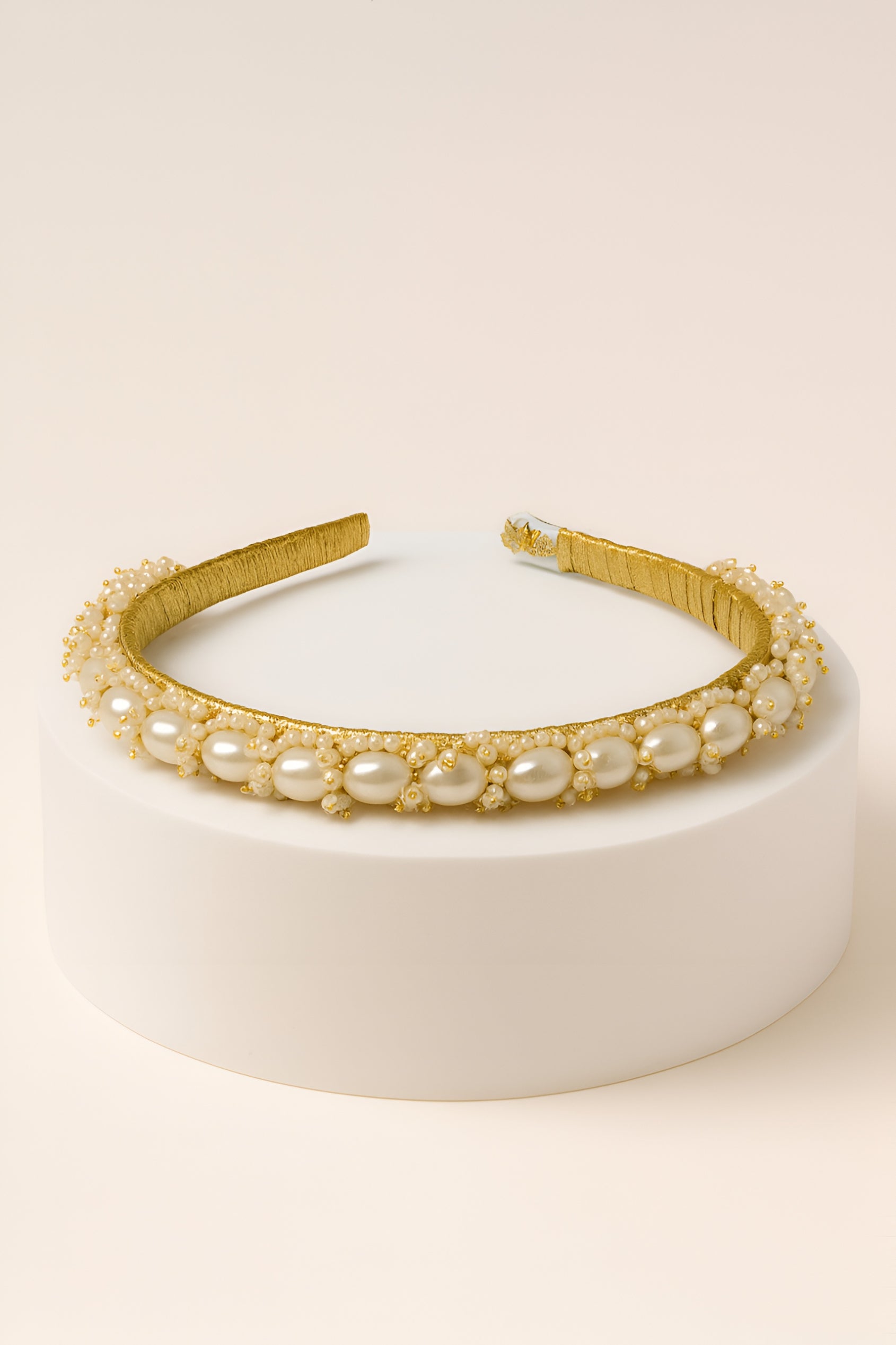 Choko Girls Gold Pearl Embellished Classic Collection Traditional Design Hair Band
