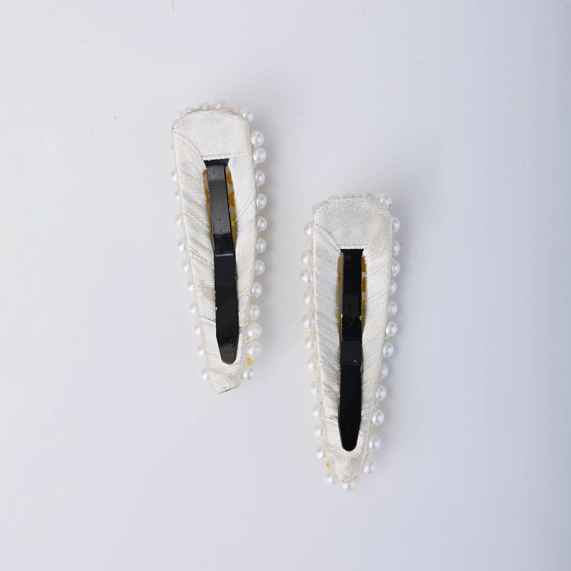 Choko Beaded Hair Clip Set for Girls - Yellow - Choko