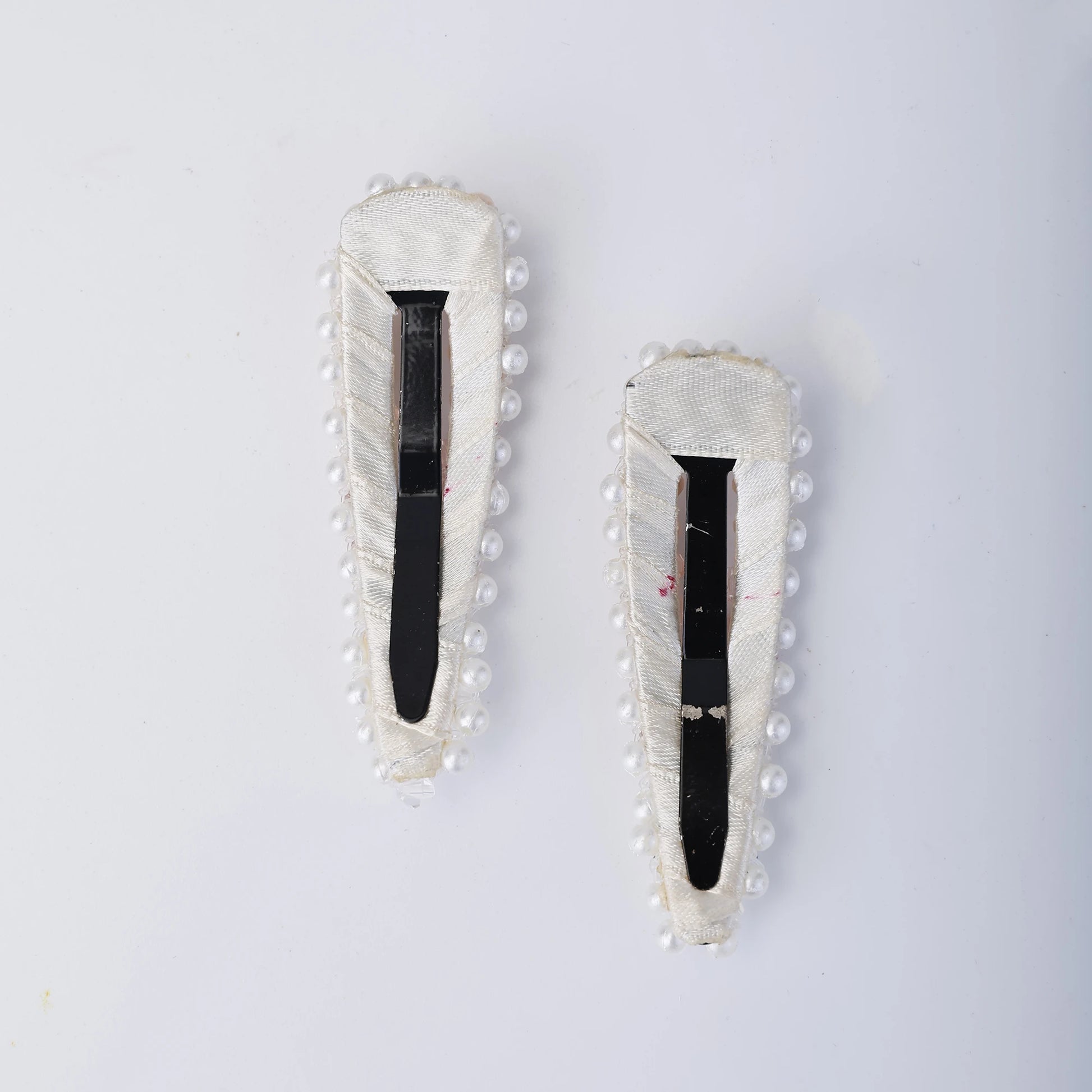 Choko Beaded Hair Clip Set for Girls - Beige - Choko
