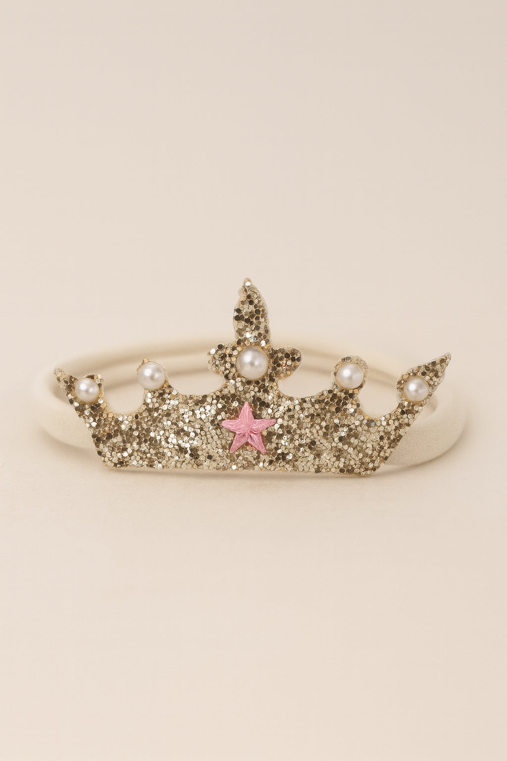Choko Glitter Crown Birthday Headband for Baby Girls — Silver - Choko