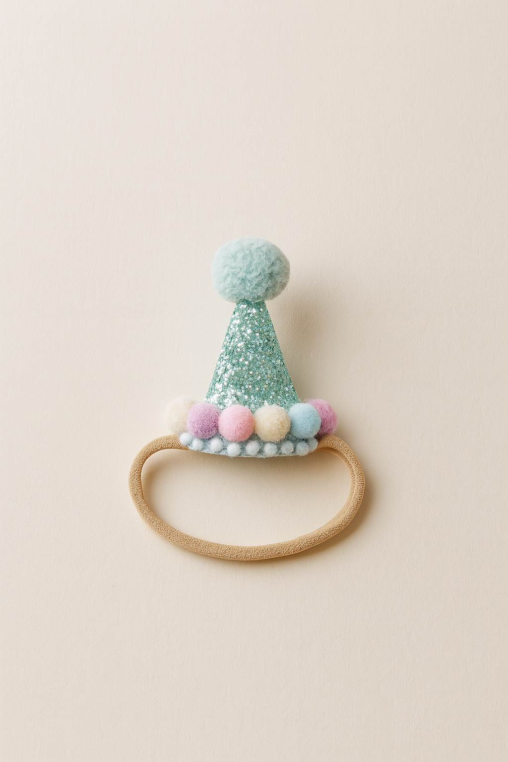 Choko Sparkle Birthday Party Hat Headband for Baby Girls — Blue - Choko