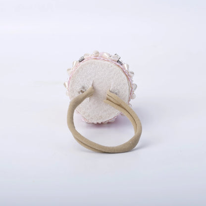 Choko Royal Pearl Enchanted Birthday Crown Headband - Pink, for Baby Girls and Boys