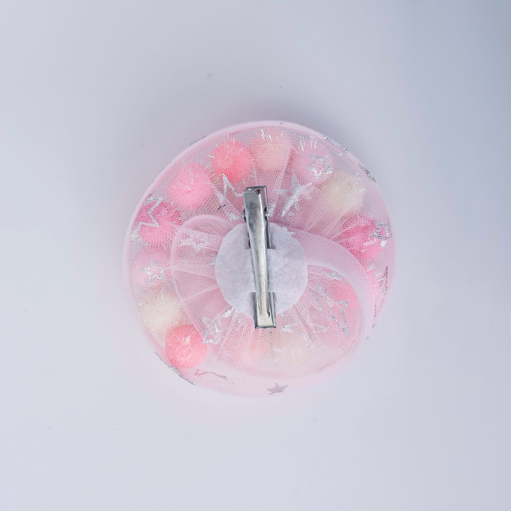 Pastel Crown Pom-Pom Birthday Hair Clip for Baby Girls -  CCK90 - Choko
