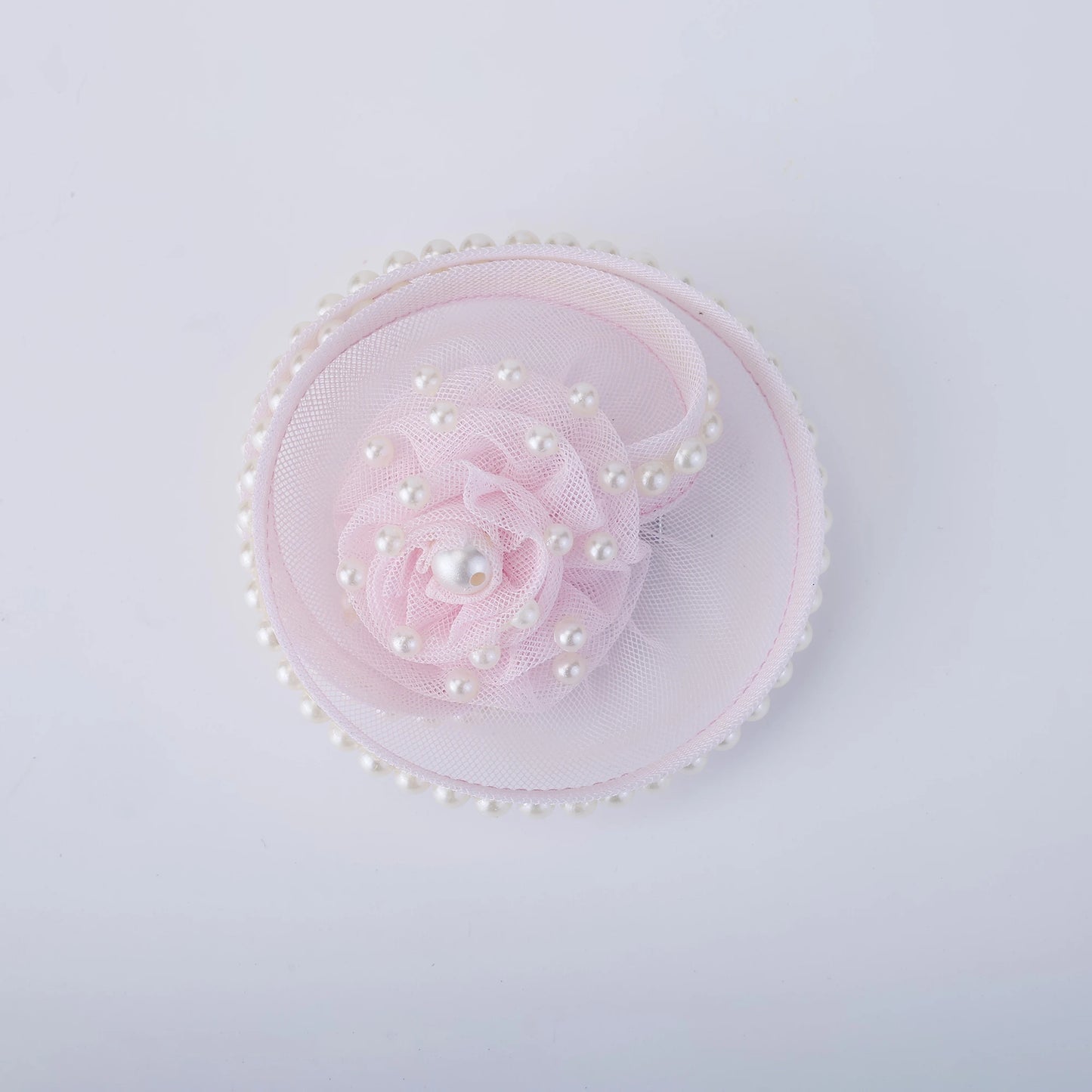 Sweet Blush Pearl Rose Birthday Hair Clip for Baby Girls - Choko