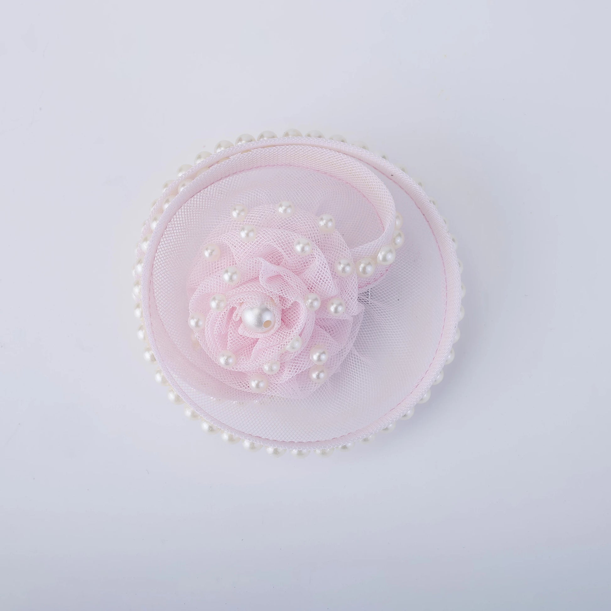 Sweet Blush Pearl Rose Birthday Hair Clip for Baby Girls - Choko