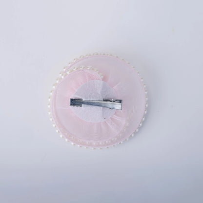 Sweet Blush Pearl Rose Birthday Hair Clip for Baby Girls - Choko