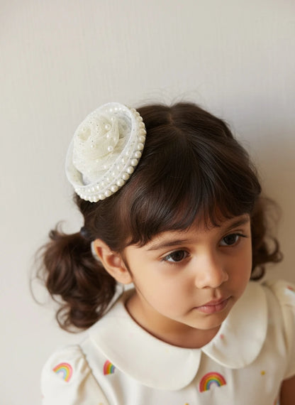 Choko Silver Sparkle Birthday Hair Clip for Baby Girls - Choko