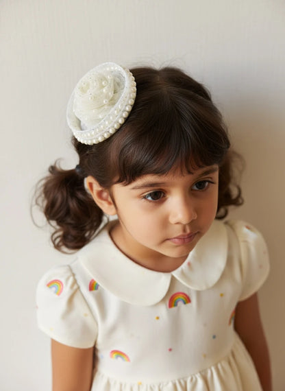 Choko Silver Sparkle Birthday Hair Clip for Baby Girls - Choko