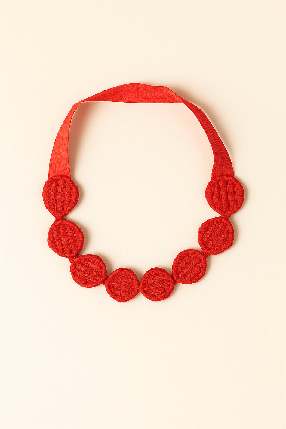 Choko Pearl Flower Detailing Headband for Baby Girls — Red - Choko