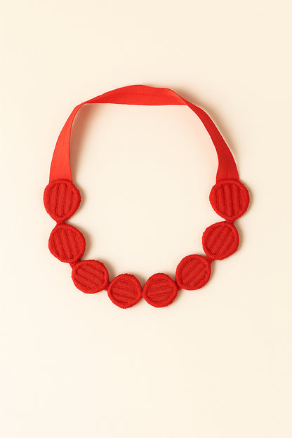 Choko Pearl Flower Detailing Headband for Baby Girls — Red - Choko