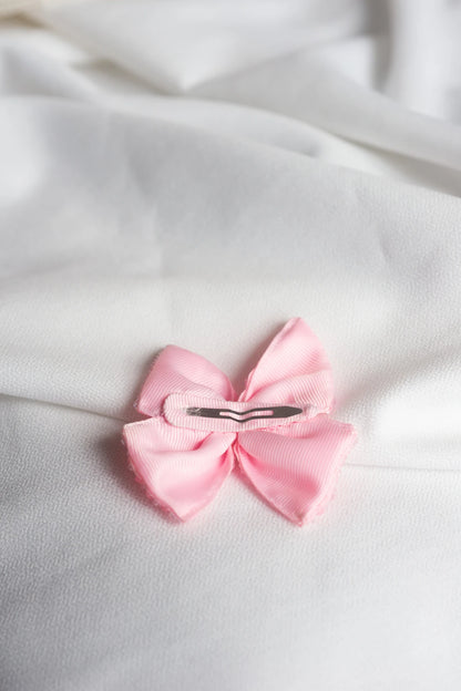 Choko Sequined Bow Hair Clip for Girls — Pink - Choko