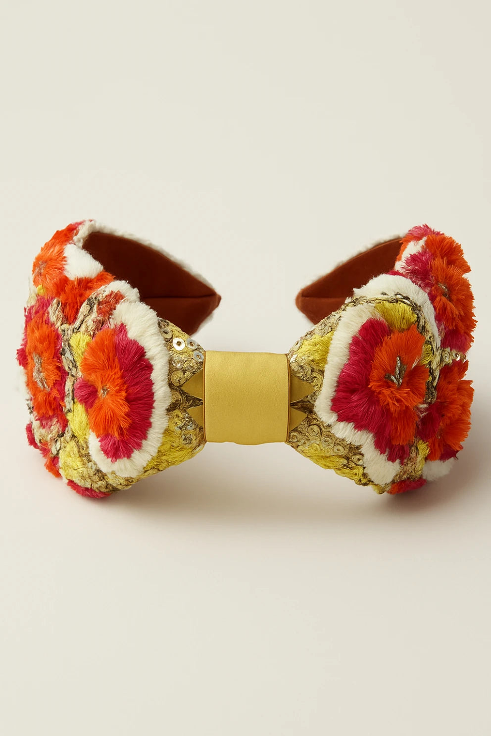 Lush Gardens Burgundy Headband