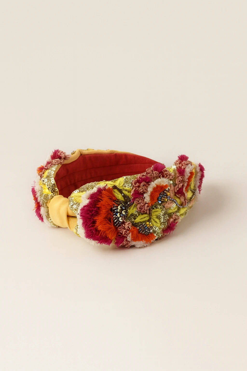 Lush Gardens Burgundy Headband