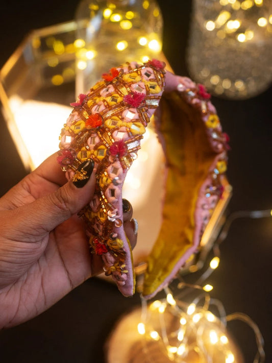 Ethnic Beauty EmbroideRed Headband - Choko