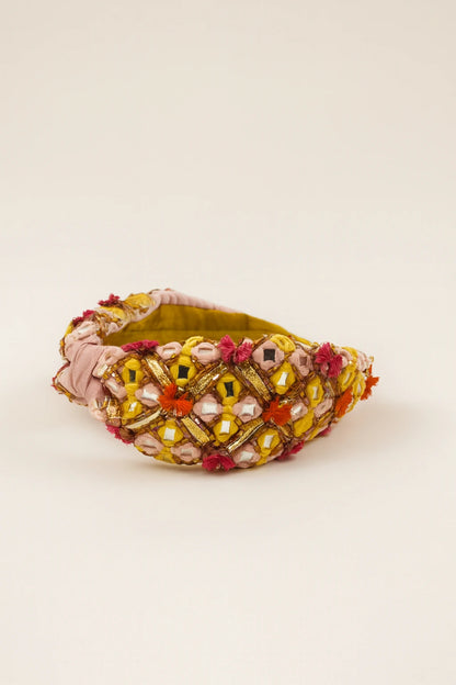 Ethnic Beauty EmbroideRed Headband