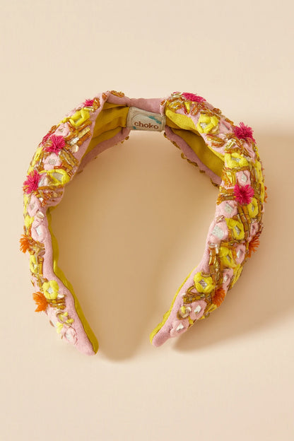 Ethnic Beauty EmbroideRed Headband