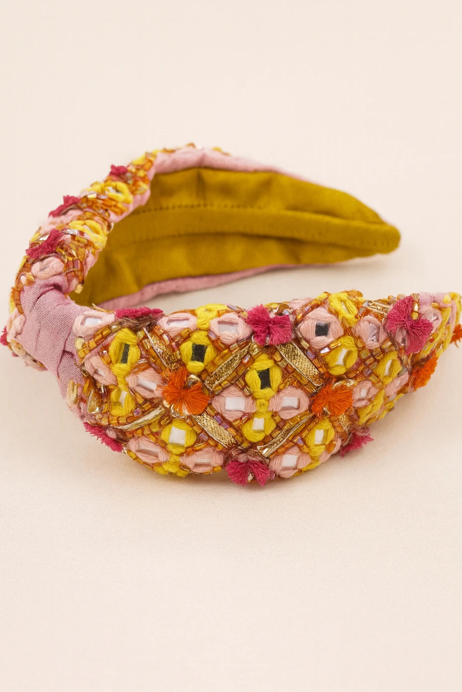 Ethnic Beauty EmbroideRed Headband