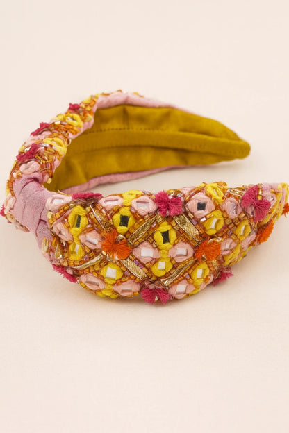 Ethnic Beauty EmbroideRed Headband