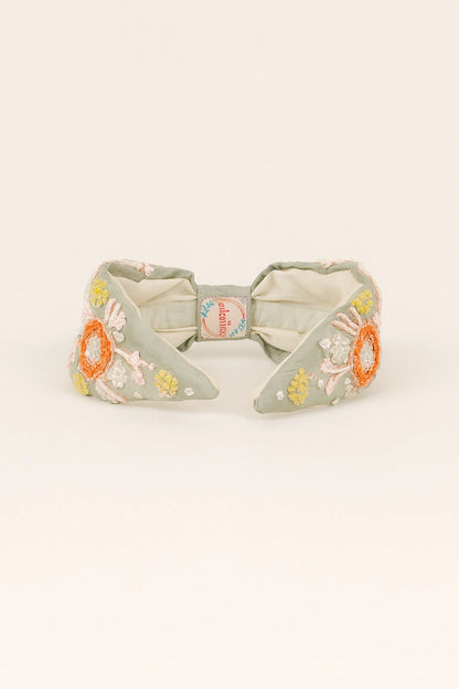Gilded Flora Beaded Headband - Choko