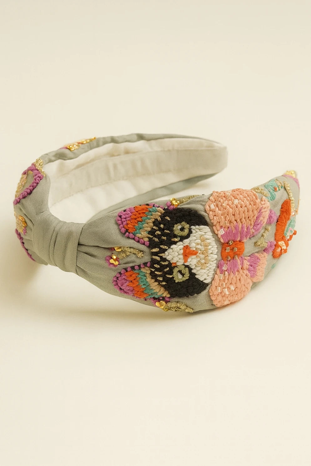 Gilded Flora Beaded Headband - Choko