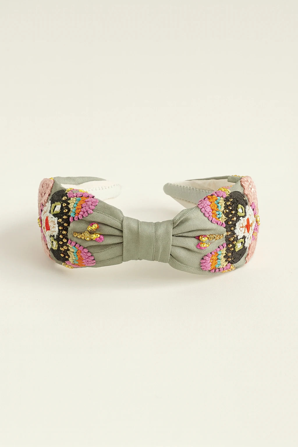 Gilded Flora Beaded Headband - Choko