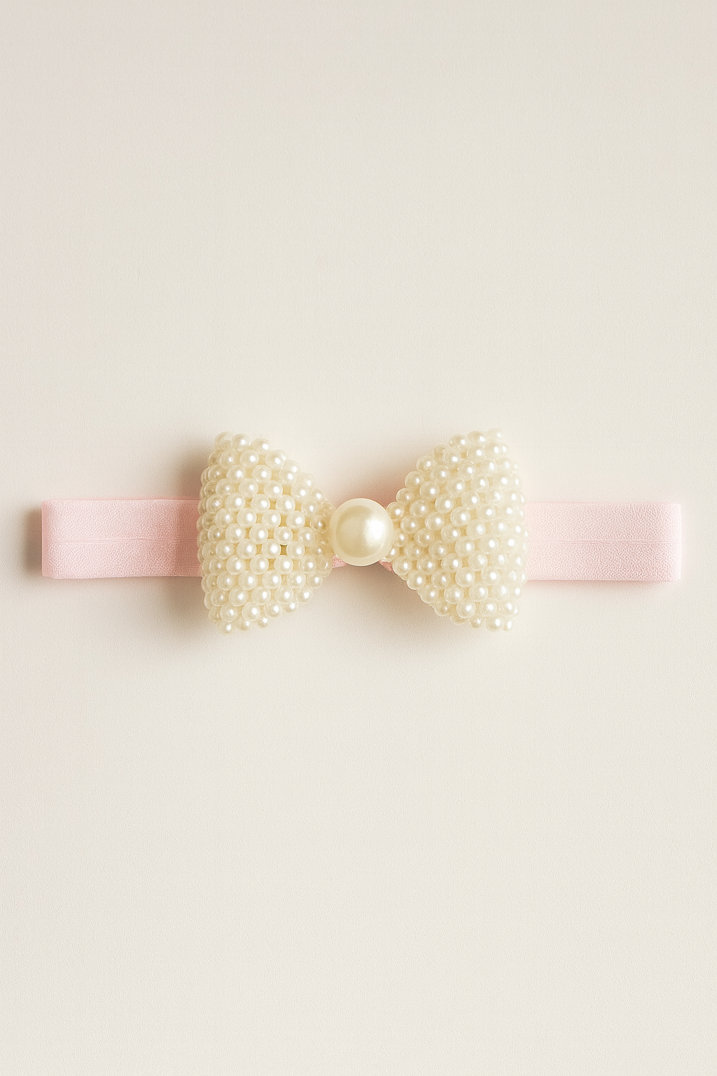Choko Pearl Bow Detailing Headband for Baby Girls — Pink - Choko