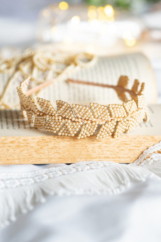 Royal Maple Greek Hairband for Girls & Kids – Bohemian Leaf Aesthetic - Choko