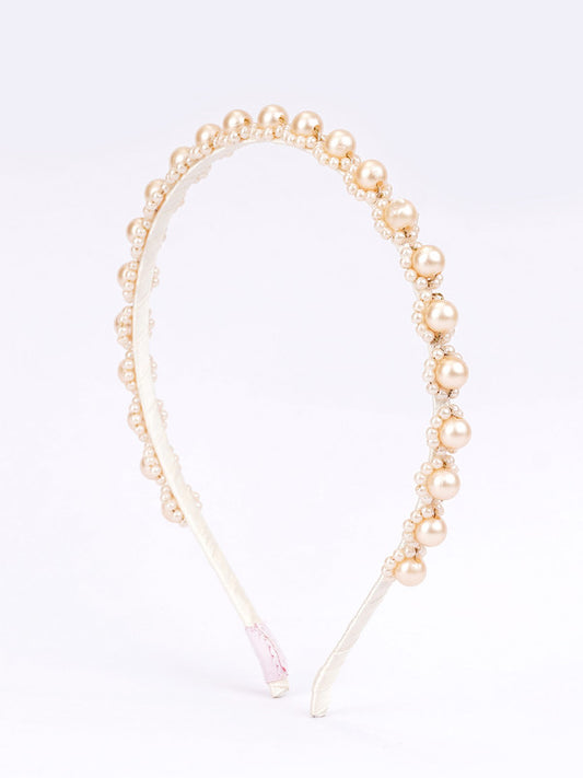 Tears of Alabaster Pearl Hairband for Girls & Kids - Modern Princess - Choko