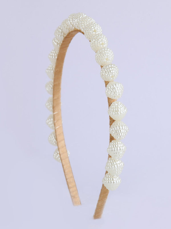 Flourishing Flakes Pearl Hairband for Girls & Kids – Feminine & Regal - Choko