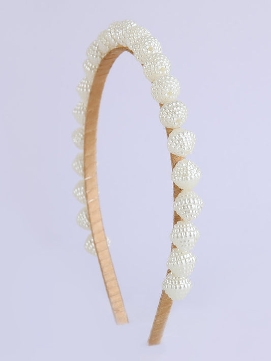 Flourishing Flakes Pearl Hairband for Girls & Kids – Feminine & Regal - Choko