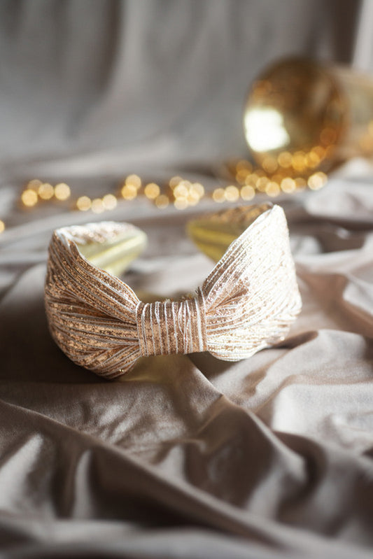 Gleaming Gold Shimmer Headband for Girls & Kids - 1 pc