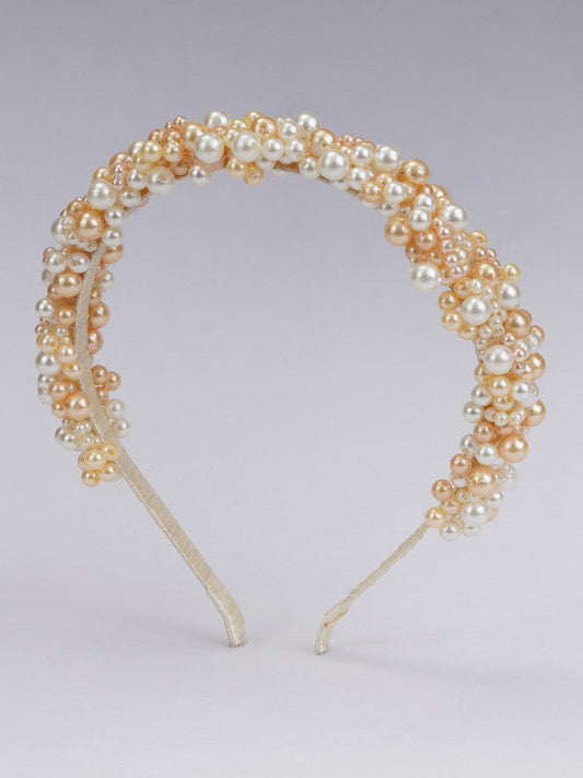 Orange Tangerine Pearl Hairband for Girls & Kids – Vibrant & Sweet Choko