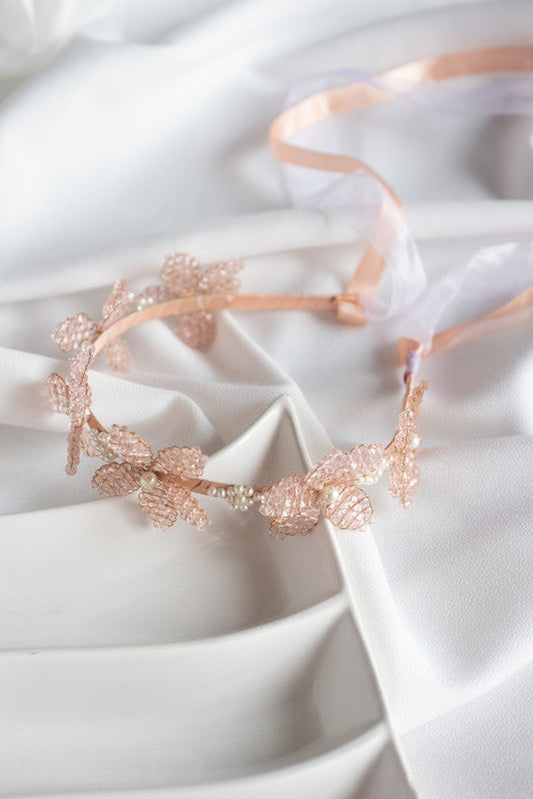 Pink Perennial Floret Hairband for Girls & Kids – Blossom-Inspired Elegance Choko