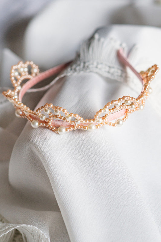 Pink Allure Crown Hairband for Girls & Kids - Poetic Autumn Light - Choko