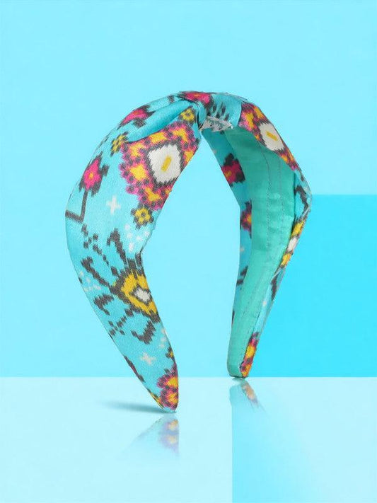 Sky Blue Wildwood Turban Hairband for Girls & Kids – Warm Sunshine Vibes Choko