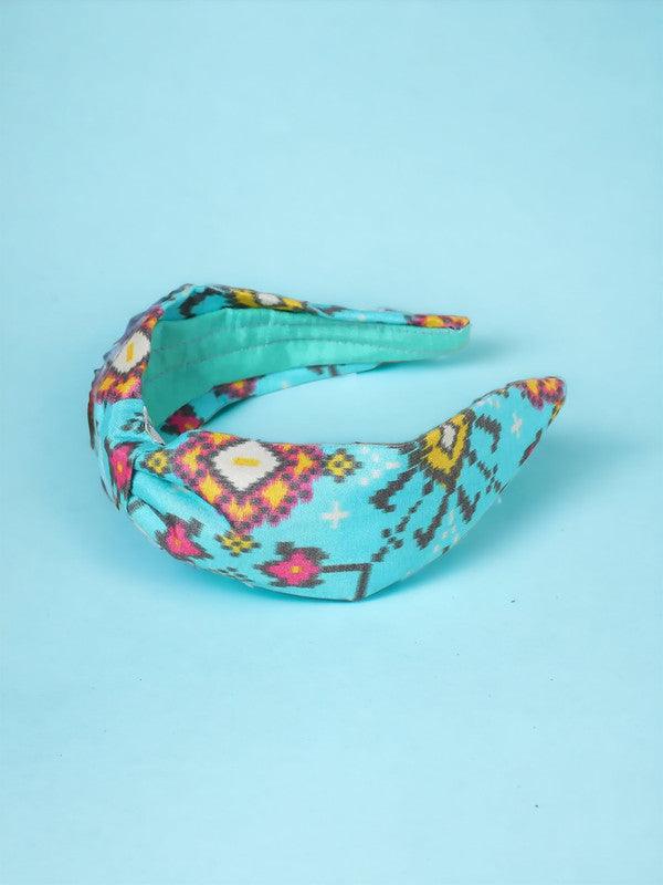 Sky Blue Wildwood Turban Hairband for Girls & Kids – Warm Sunshine Vibes Choko