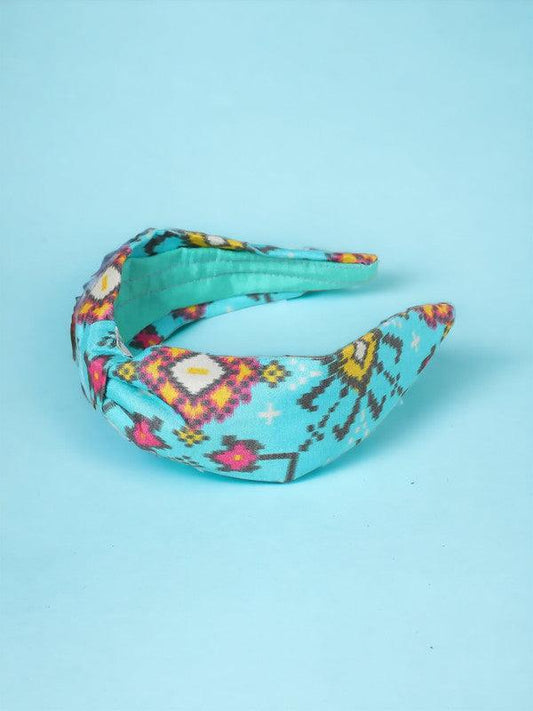 Sky Blue Wildwood Turban Hairband for Girls & Kids – Warm Sunshine Vibes Choko