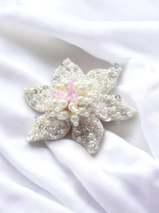 Lily of the Valley Pearl Hair Clip for Girls & Kids - Handmade Grace Choko