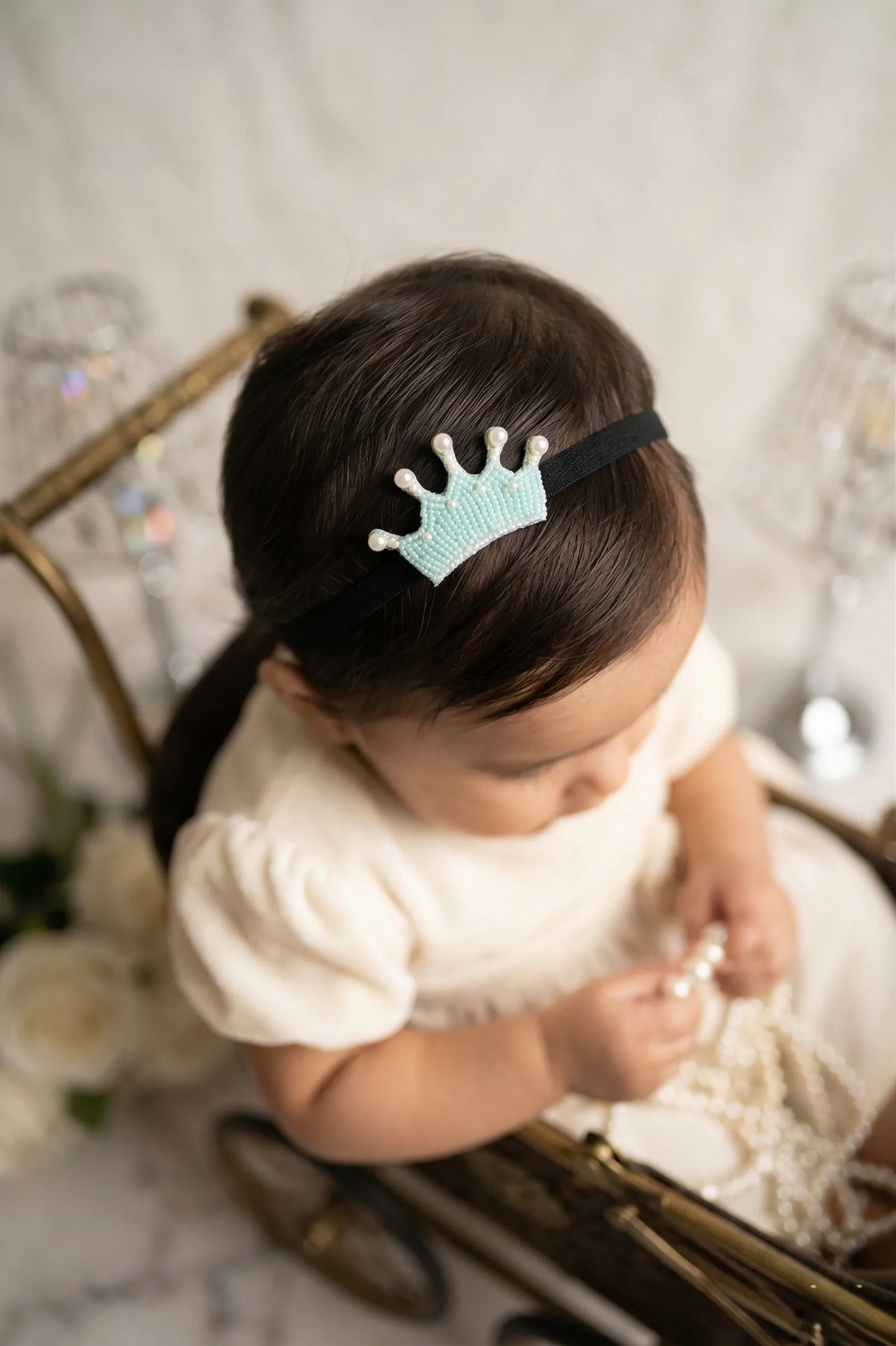 Cerulean Senorita Crown Crystal Headband for Girls - Choko