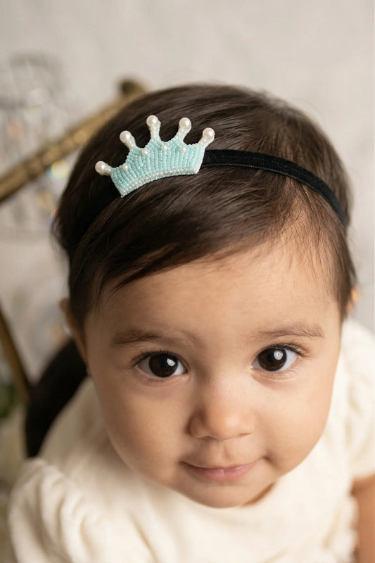 Cerulean Senorita Crown Crystal Headband for Girls - Choko