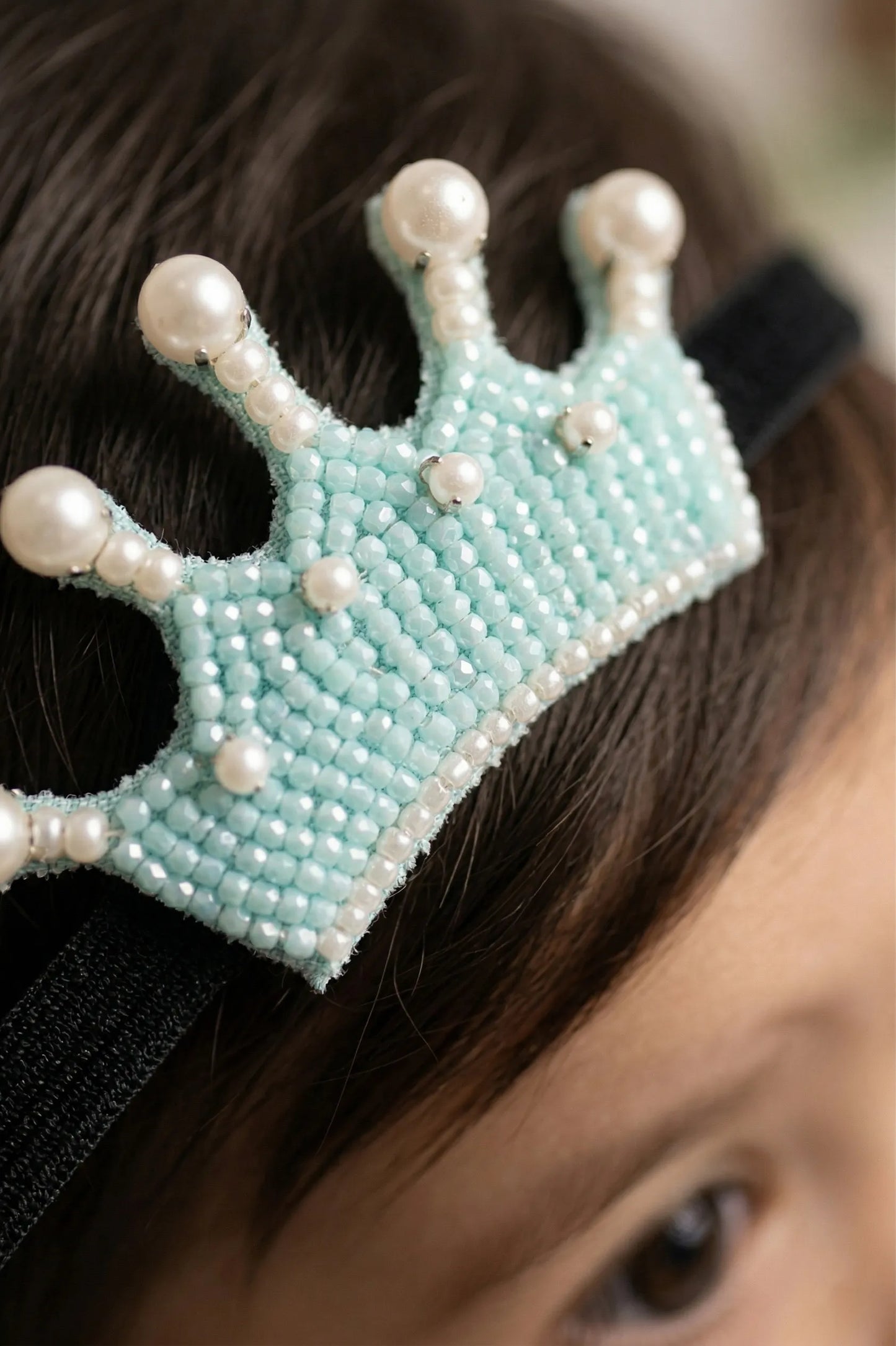Cerulean Senorita Crown Crystal Headband for Girls - Choko