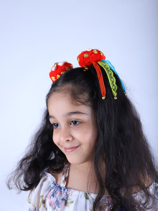 Diwali Themed Razzle Dazzle Hair Clips (Set of 2) for Girls & Kids - Choko