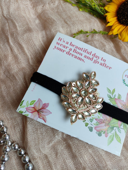 Headband for Babies – Zari Flora Crystal Ornate – Ethnic – Choko Hair Accessory