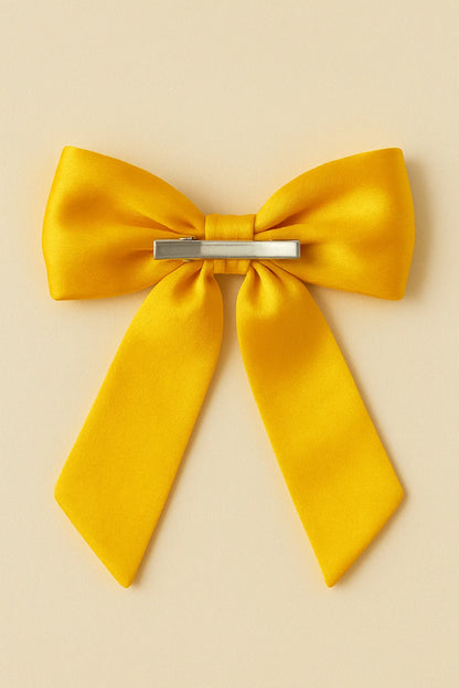 Choko Cute Ganesha Printed Bowie Hair Clip for Girls & Kids - Yellow - Choko