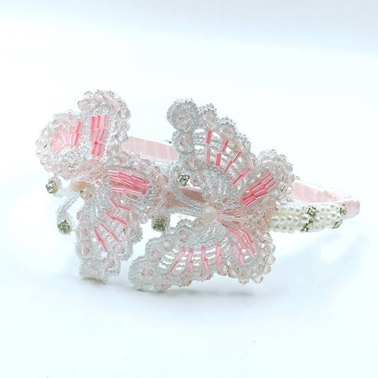Pink Lace Butterfly Headband for Girls - Choko Kids' Accessory