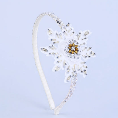 Choko White Rhinestone Embellished Kids Hairband for Girls - Choko